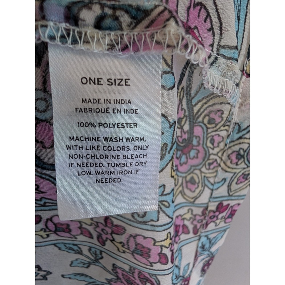Melrose & Market Sheer Kimono Duster Sheer Boho Floral Festival Resort Vacation - Picture 9 of 11